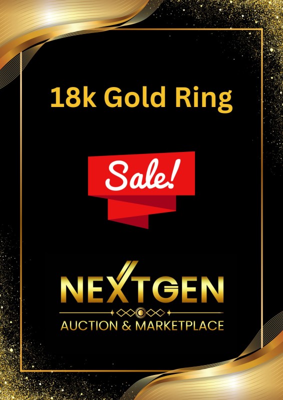 18k Solid gold and Diamond ring