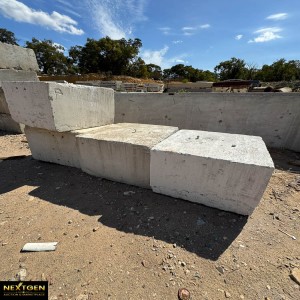 Two concrete blocks