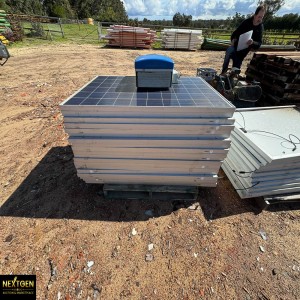 Stack of Solar panels and Inverter 0077