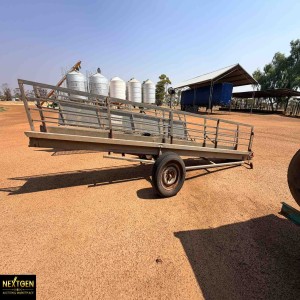 Portable sheep ramp open sides