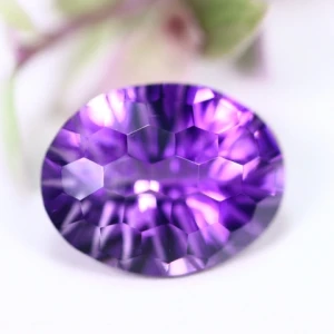 7ct Natural concave cut Amethyst 259