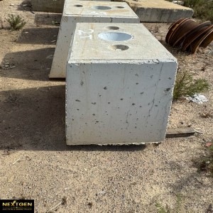 2 ton Concrete block