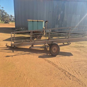Portable sheep ramp