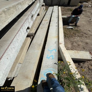Concrete pillars x 2