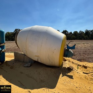 Salvage Agi cement mixer bowl 2