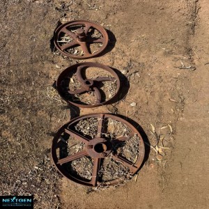 3 x Steel Vintage wheels