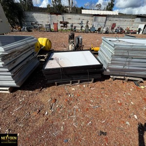 Stack of 7 solar panels 0089