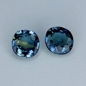 Parti green blue sapphire