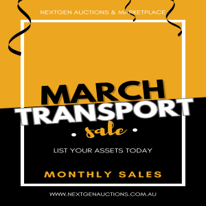 MONTHLY TRUCKS AND TRANSPORT AUCTION