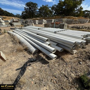 One lot PVC slotted bore casing pipes