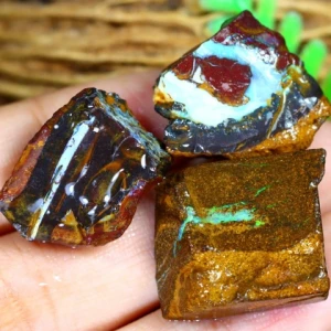 Yowah Ridge Boulder Opal rough parcel 77ct 018