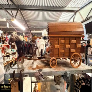 Horse and Carriage Ornament Hand made